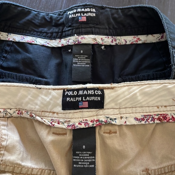 2 pairs Ralph Lauren Jeans Co shorts - Picture 6 of 13